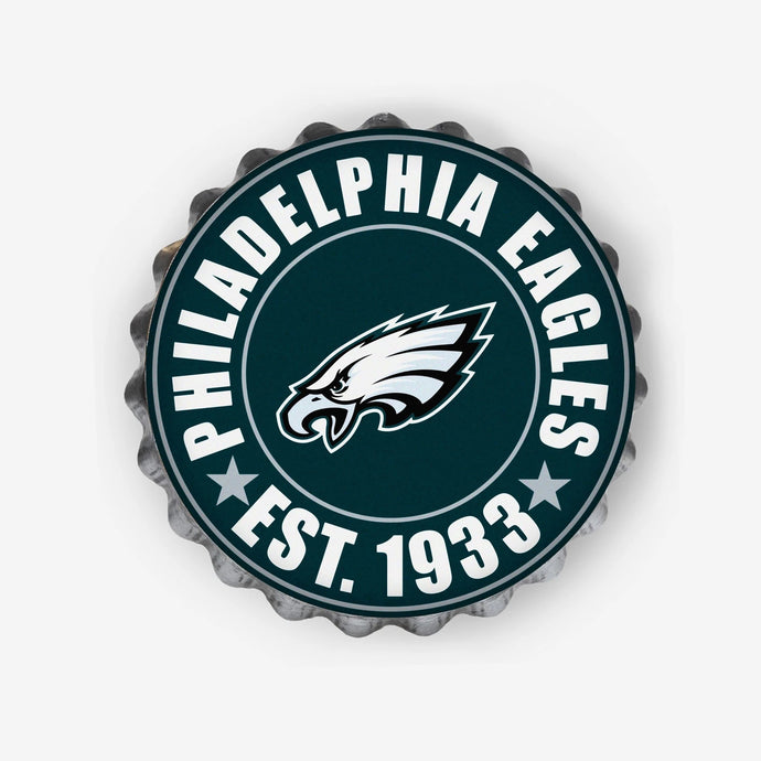Philadelphia Eagles NFL Bottle Cap Wall Logo