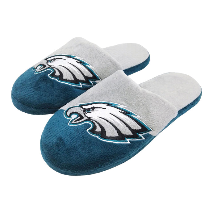 Pantoufles à gros logo NFL des Eagles de Philadelphie