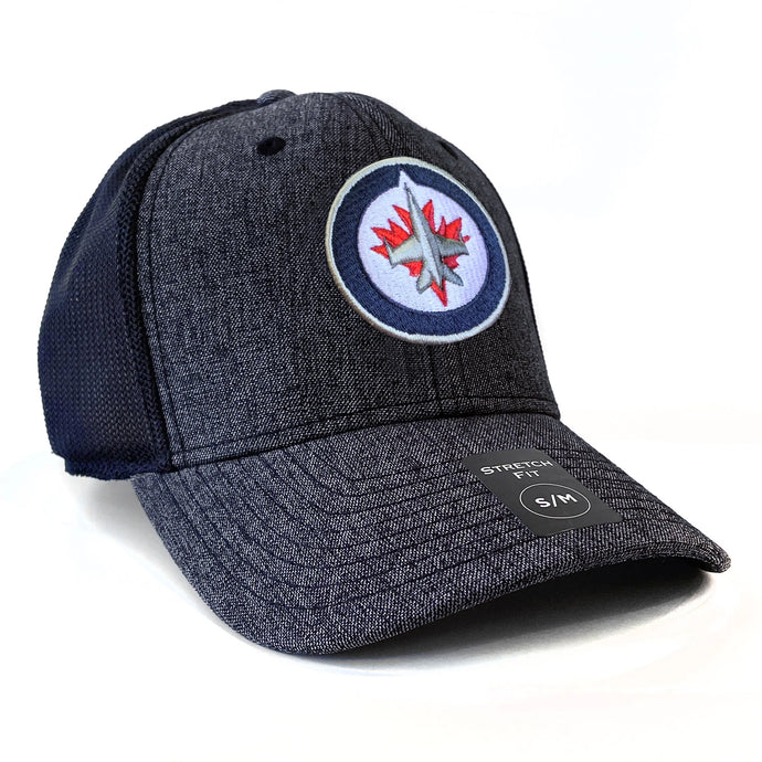 Casquette ton sur ton Poly Flex chinée NHL des Jets de Winnipeg