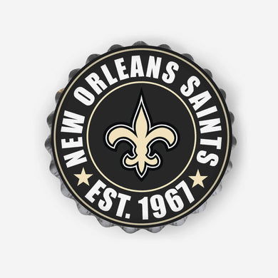 New Orleans Saints Bottle Cap Wall Logo