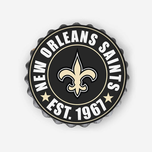 Logo mural de bouchon de bouteille des Saints de la Nouvelle-Orléans