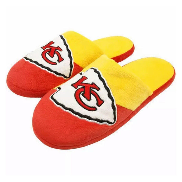 Pantoufles à gros logo NFL des Chiefs de Kansas City