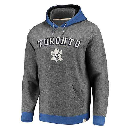 Sweat à capuche vintage universitaire des Maple Leafs de Toronto de la LNH