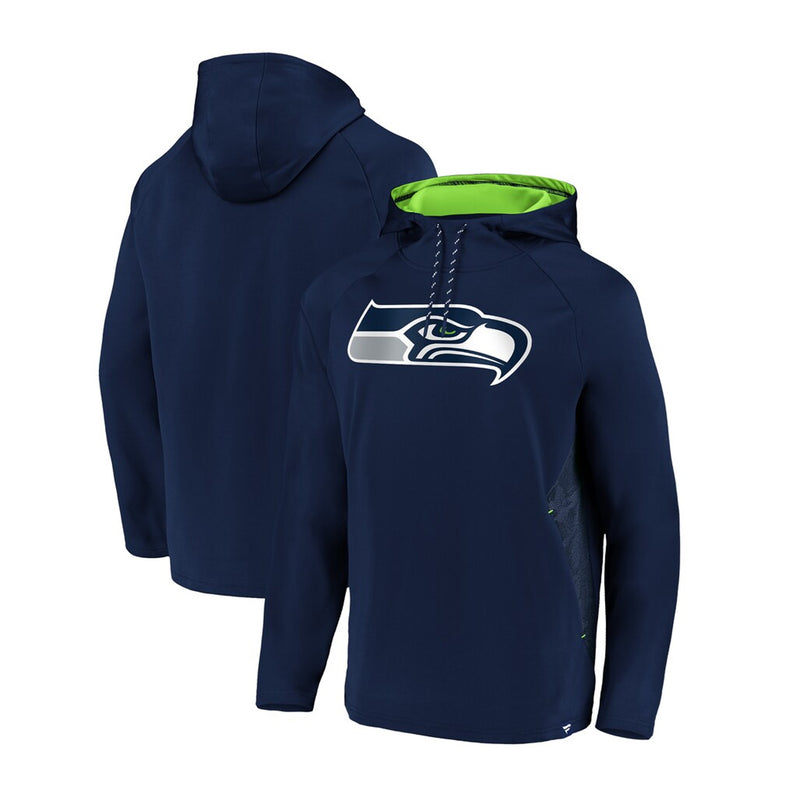 Load image into Gallery viewer, Seattle Seahawks NFL Fanatics Iconic Embossed Defender Logo Hoodie
