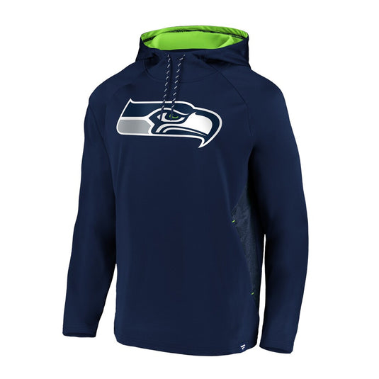 Seattle Seahawks NFL Fanatics Iconic Embossed Defender Logo Hoodie