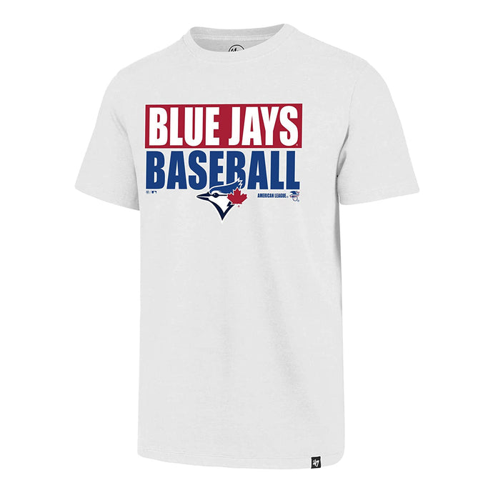 T-shirt Super Rival MLB Block Out 47' des Blue Jays de Toronto - Blanc