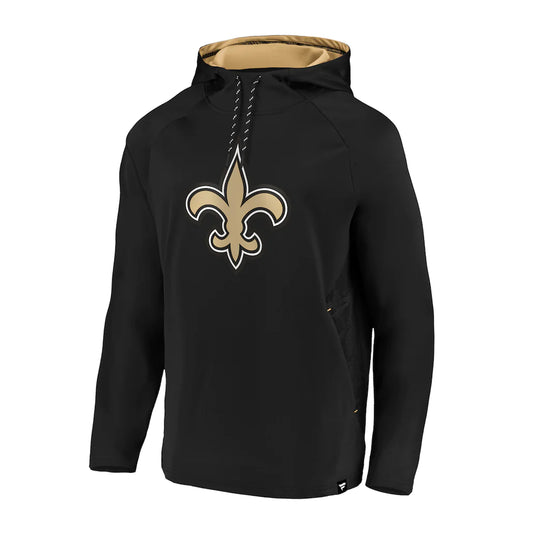 New Orleans Saints NFL Fanatics Iconic Embossed Defender Logo Hoodie