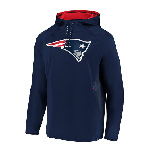 Sweat à capuche avec logo emblématique du défenseur en relief NFL Fanatics des New England Patriots