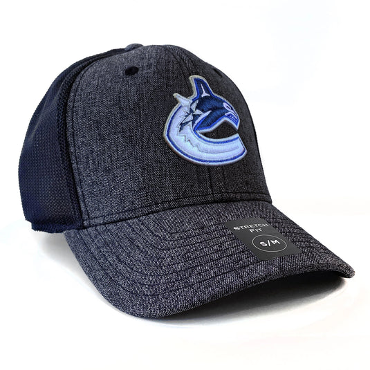 Casquette ton sur ton Poly Flex chinée NHL des Canucks de Vancouver