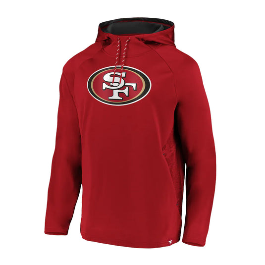 San Francisco 49ers NFL Fanatics Sweat à capuche avec logo emblématique du défenseur en relief