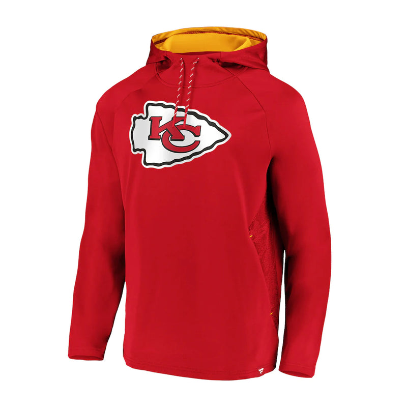 Load image into Gallery viewer, Kansas City Chiefs NFL Fanatics Iconic Embossed Defender Logo Hoodie
