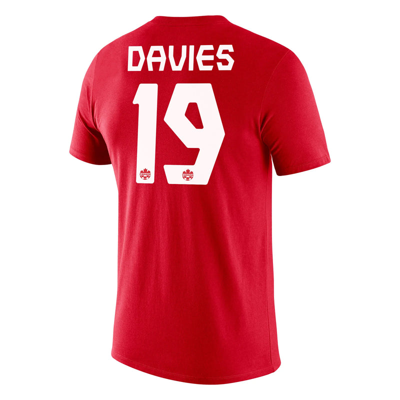 Load image into Gallery viewer, Alphonso Davies Men&#39;s Canada Soccer Nike Name &amp; Number Jersey T-Shirt
