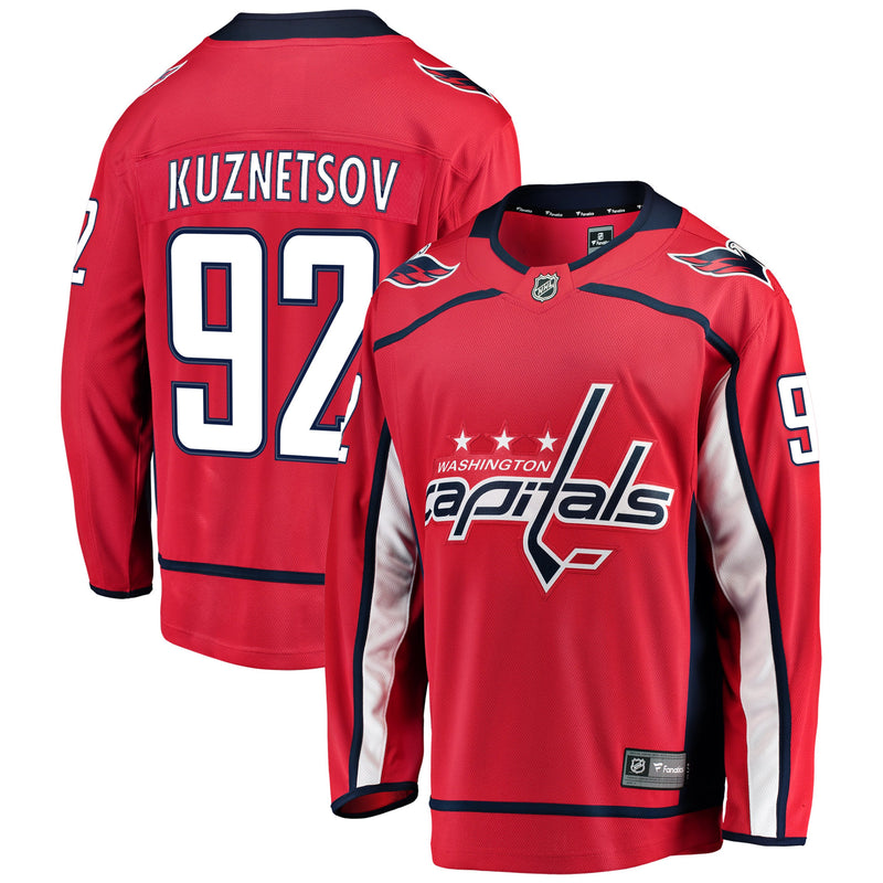 Chargez l&#39;image dans la visionneuse de la galerie, Evgeny Kuznetsov Washington Capitals NHL Fanatics Breakaway Maillot Domicile
