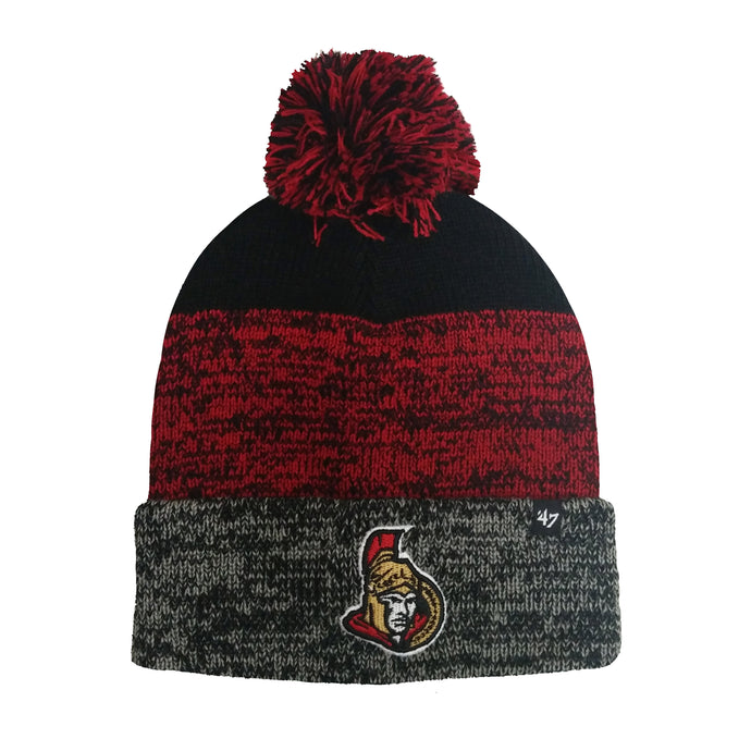 Tuque en tricot à revers statique de la LNH des Sénateurs d'Ottawa