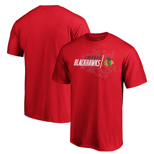 T-shirt Geo Drift des Blackhawks de Chicago de la LNH