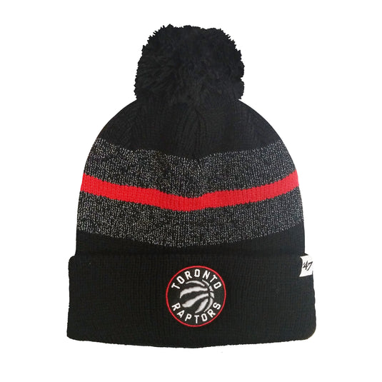 Toronto Raptors NBA Static Cuff Knit Toque - Black
