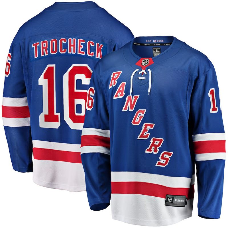 Chargez l&#39;image dans la visionneuse de la galerie, Vincent Trocheck New York Rangers NHL Fanatics Breakaway Maillot Domicile
