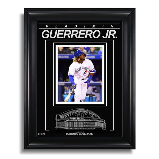 Vladimir Guerrero Jr. Toronto Blue Jays Engraved Framed Photo - Action