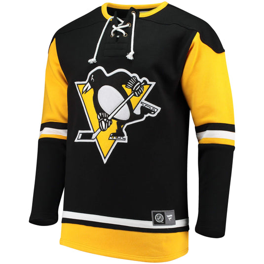 Chandail à lacets de la LNH des Penguins de Pittsburgh