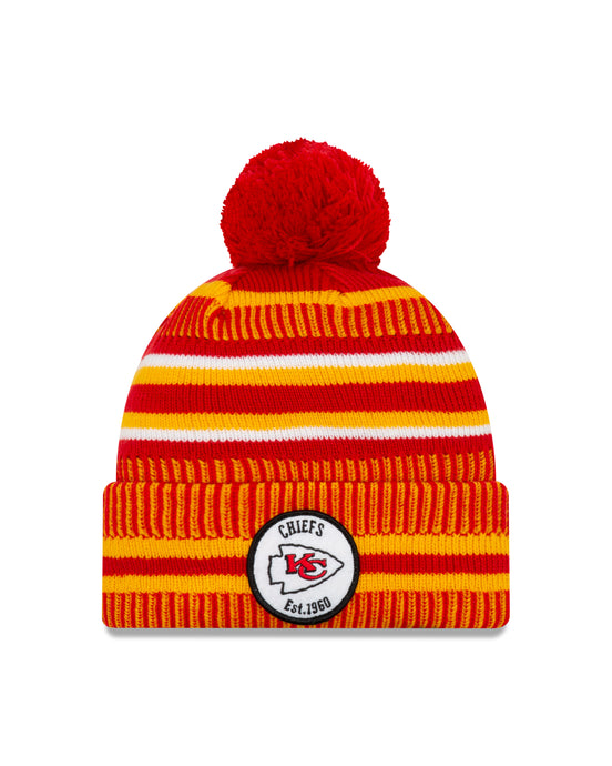 Kansas City Chiefs NFL New Era Sideline Home Official Cuffed Knit Toque