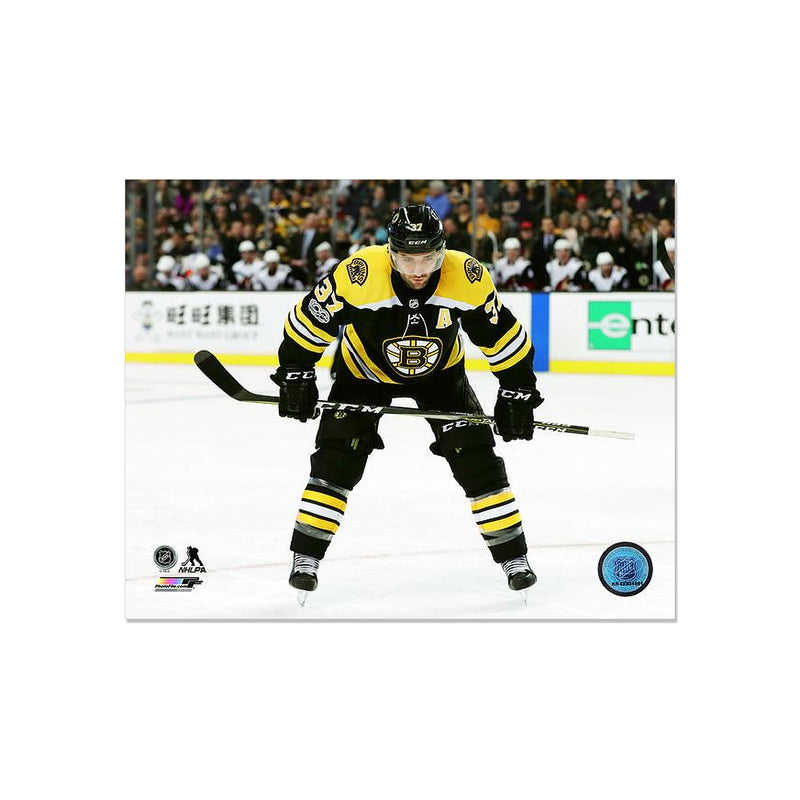 Load image into Gallery viewer, Patrice Bergeron Boston Bruins Engraved Framed Photo - Face Off
