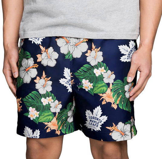 Toronto Maple Leafs NHL Floral Slim Fit Swim Trunks
