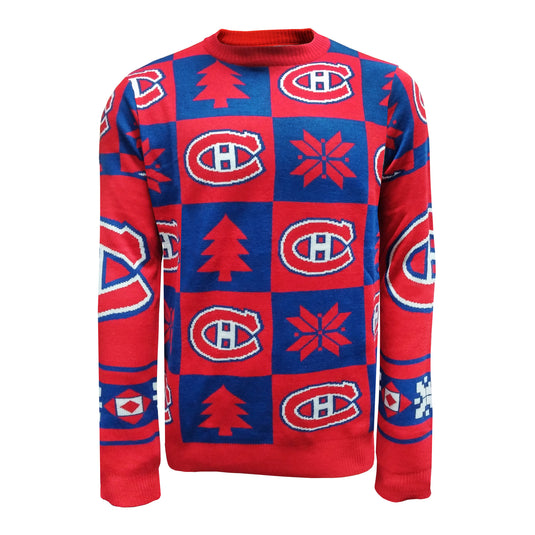 Montreal Canadiens Ugly Patchwork Sweater