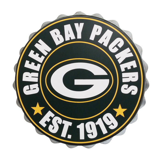 Logo mural de bouchon de bouteille des Packers de Green Bay