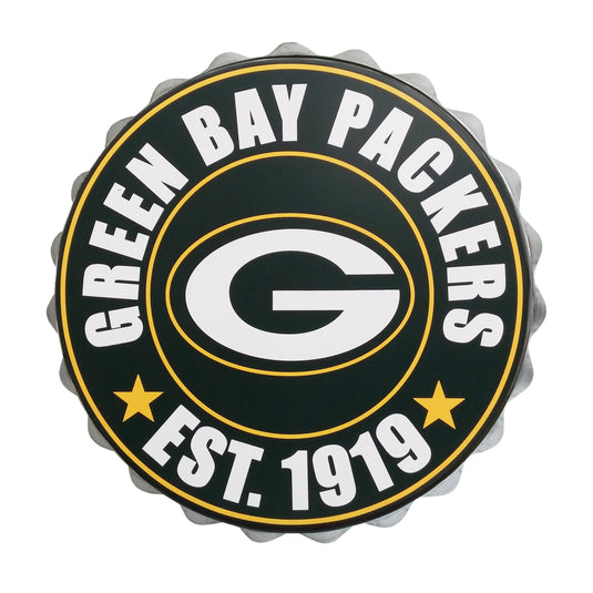 Green Bay Packers Bottle Cap Wall Logo