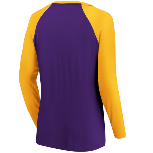 Ladies' Minnesota Vikings NFL Fanatics Break Out Play Lace-Up Long Sleeve