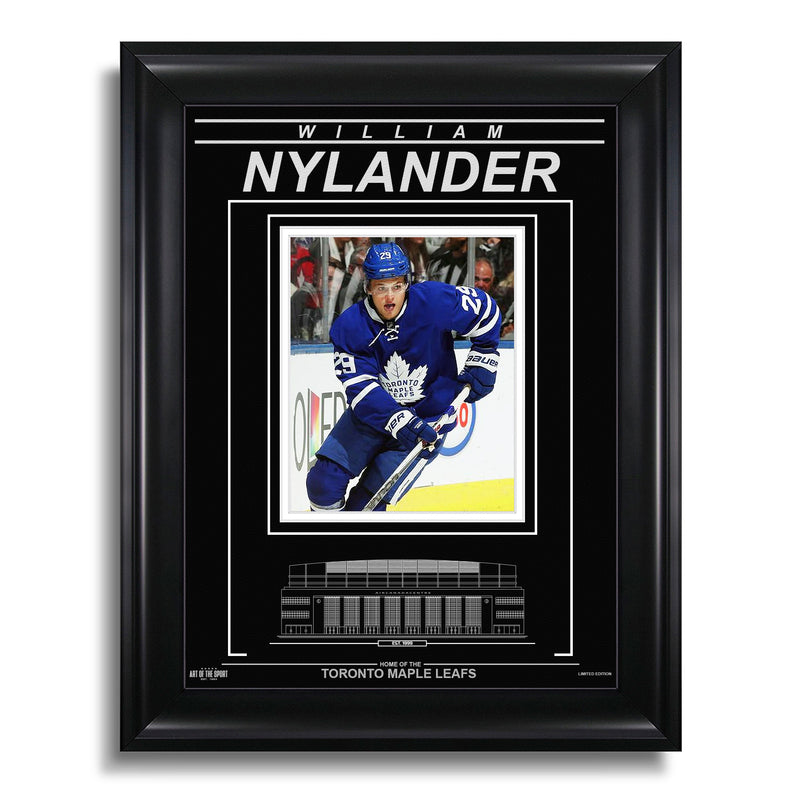 Load image into Gallery viewer, William Nylander Toronto Maple Leafs Engraved Framed Photo - Action Focus
