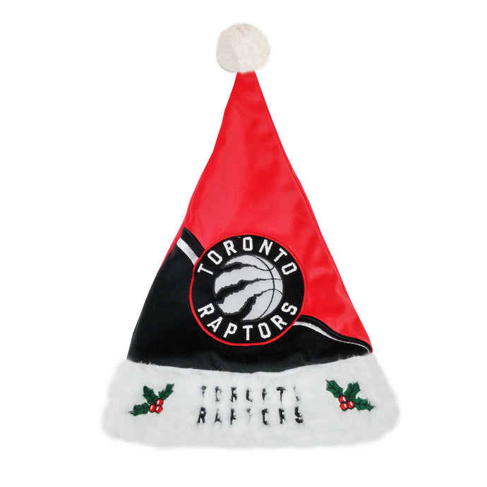 Bonnet de Père Noël en peluche color block des Raptors de Toronto