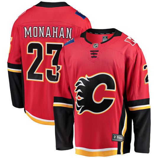 Sean Monahan Maillot à domicile des fanatiques de la LNH des Flames de Calgary