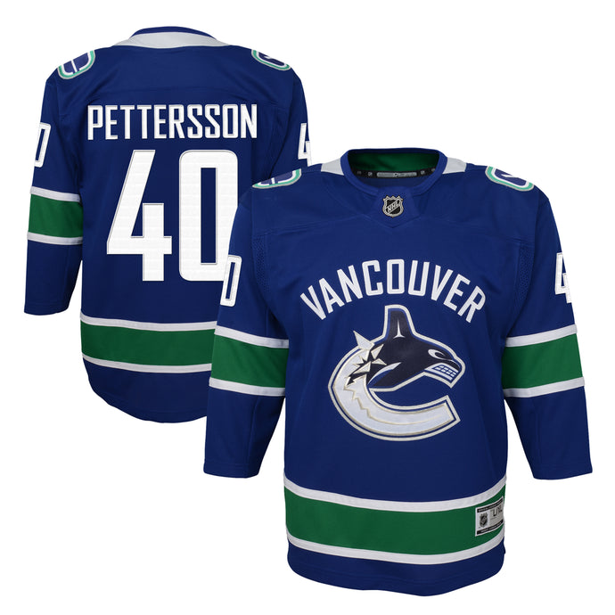 Maillot domicile Premier Elias Pettersson des Canucks de Vancouver de la LNH pour jeunes