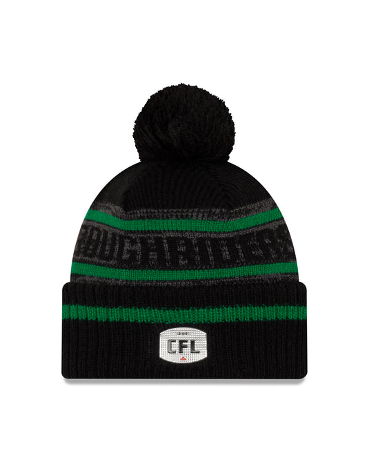 Tuque en tricot de sport sur le terrain des Roughriders de la Saskatchewan de la LCF