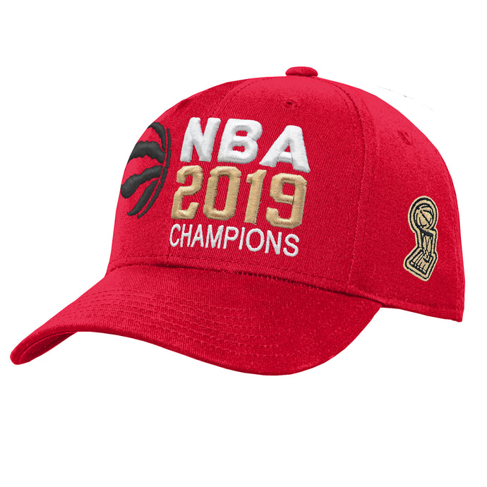 Youth Toronto Raptors NBA 2019 Champions Red Adjustable Cap