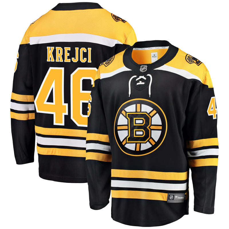 Chargez l&#39;image dans la visionneuse de la galerie, David Krejci Boston Bruins NHL Fanatics Breakaway Maillot Domicile
