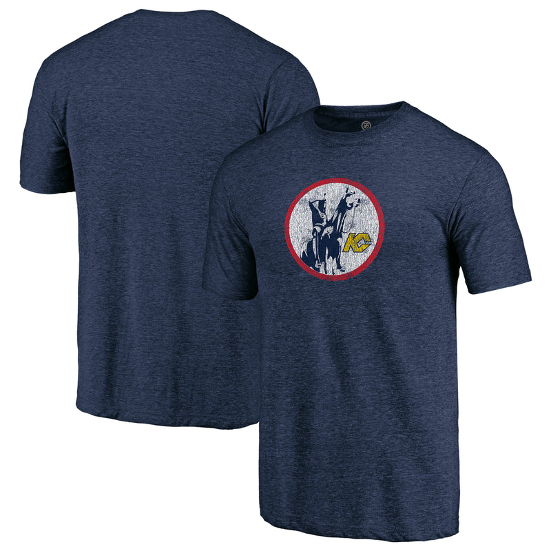 Load image into Gallery viewer, Kansas City Scouts NHL Distressed Vintage Primary Tri-Blend Tee
