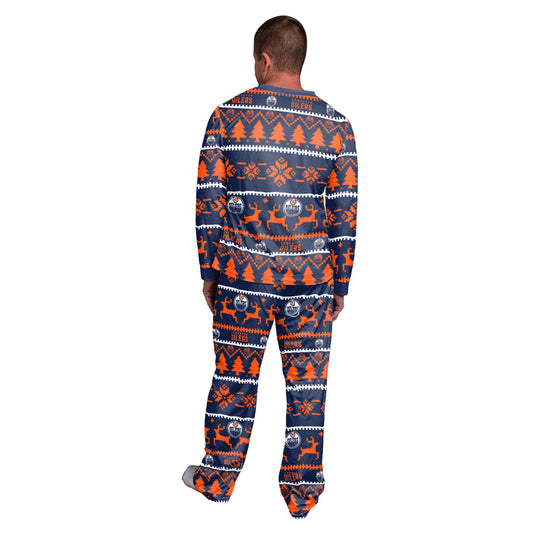 Ensemble de pyjama avec logo de la LNH des Oilers d'Edmonton