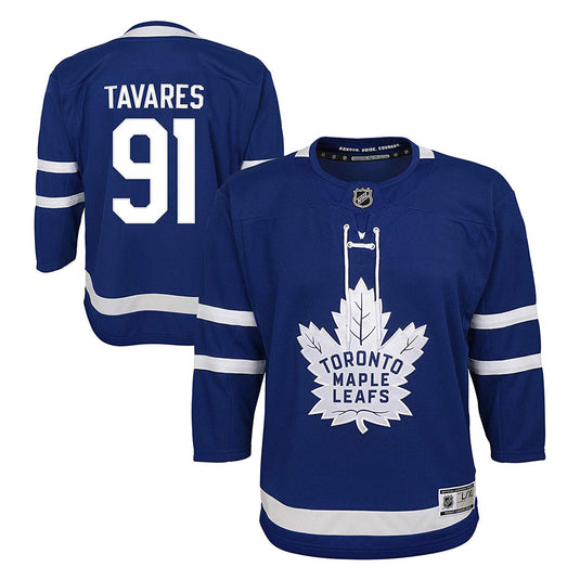 Maillot domicile Premier de la LNH des Maple Leafs de Toronto de John Tavares pour jeunes