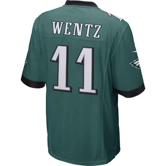 Maillot de l'équipe de match Nike des Eagles de Philadelphie Carson Wentz pour jeunes