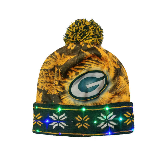 Tuque lumineuse à LED des Packers de Green Bay NFL