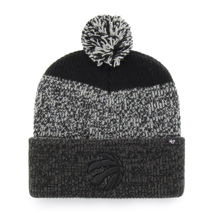 Toronto Raptors NBA Black Static Cuff Knit Toque