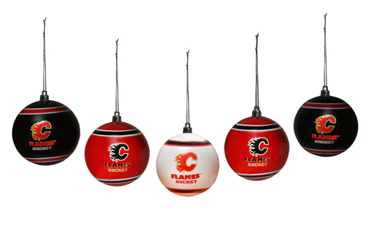 Calgary Flames 5pk Shatterproof Ball Ornament