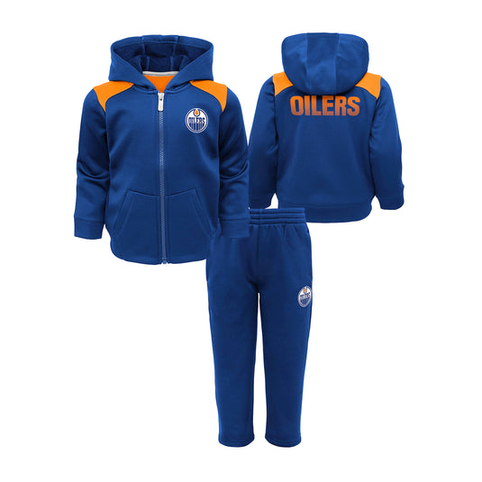 Toddler Edmonton Oilers NHL Catcher Performance Fleece Set