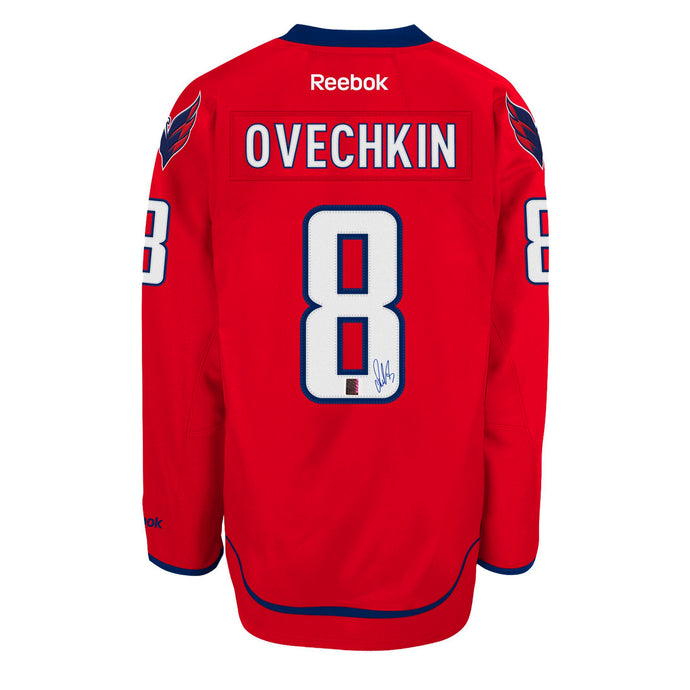 Alexander Ovechkin a signé le maillot Reebok des Capitals de Washington