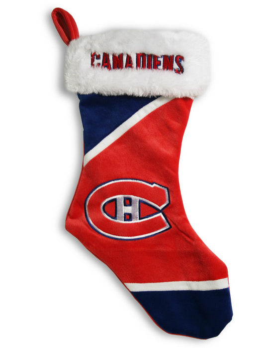 Montreal Canadiens 17" Colorblock Stocking
