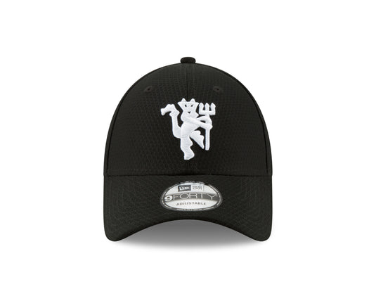 Casquette réglable noire Hex 9FORTY New Era Manchester United EPL