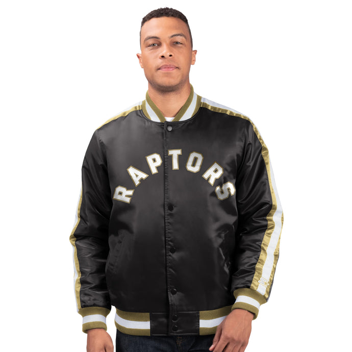 Veste en satin universitaire de démarrage du championnat NBA des Raptors de Toronto