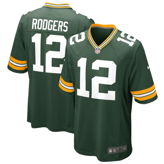 Maillot de l'équipe de match Nike des Green Bay Packers d'Aaron Rodgers pour jeunes